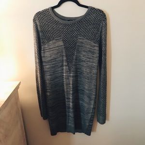 Elliat Duo Knit Grey Sweater Dress